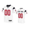 youth texans custom game white jersey