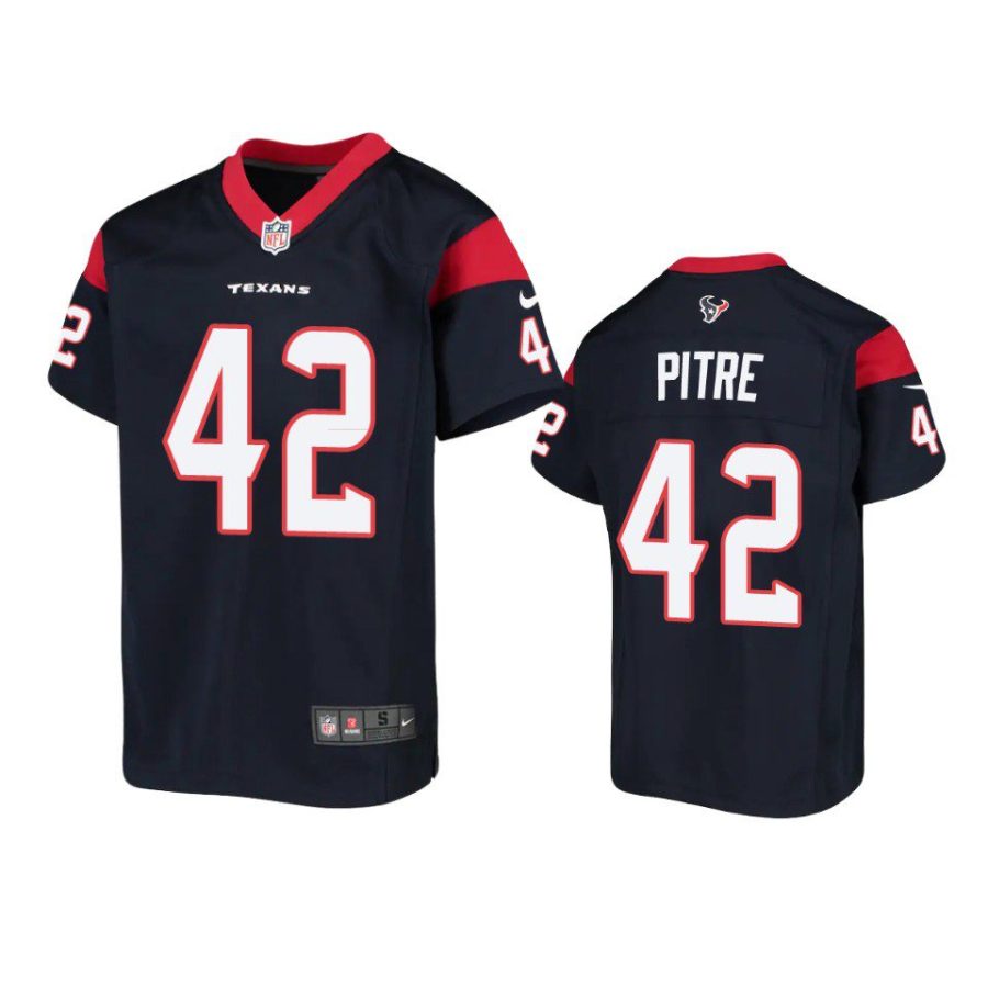 youth texans jalen pitre game navy jersey