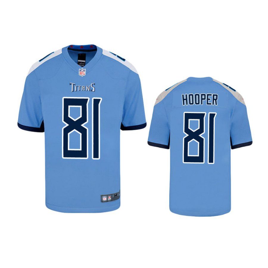 youth titans austin hooper game light blue jersey