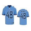 youth titans bud dupree game light blue jersey