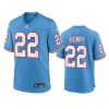 youth titans derrick henry oilers throwback game light blue jersey