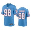 youth titans jeffery simmons oilers throwback game light blue jersey