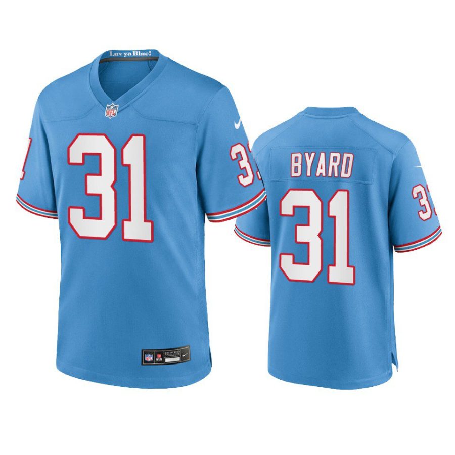 youth titans kevin byard oilers throwback game light blue jersey