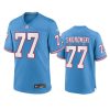 youth titans peter skoronski oilers throwback game light blue jersey