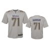 youth vikings christian darrisaw atmosphere fashion game gray jersey