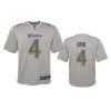 youth vikings dalvin cook atmosphere fashion game gray jersey
