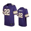 youth vikings harrison smith classic game purple jersey