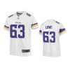 youth vikings vederian lowe game white jersey