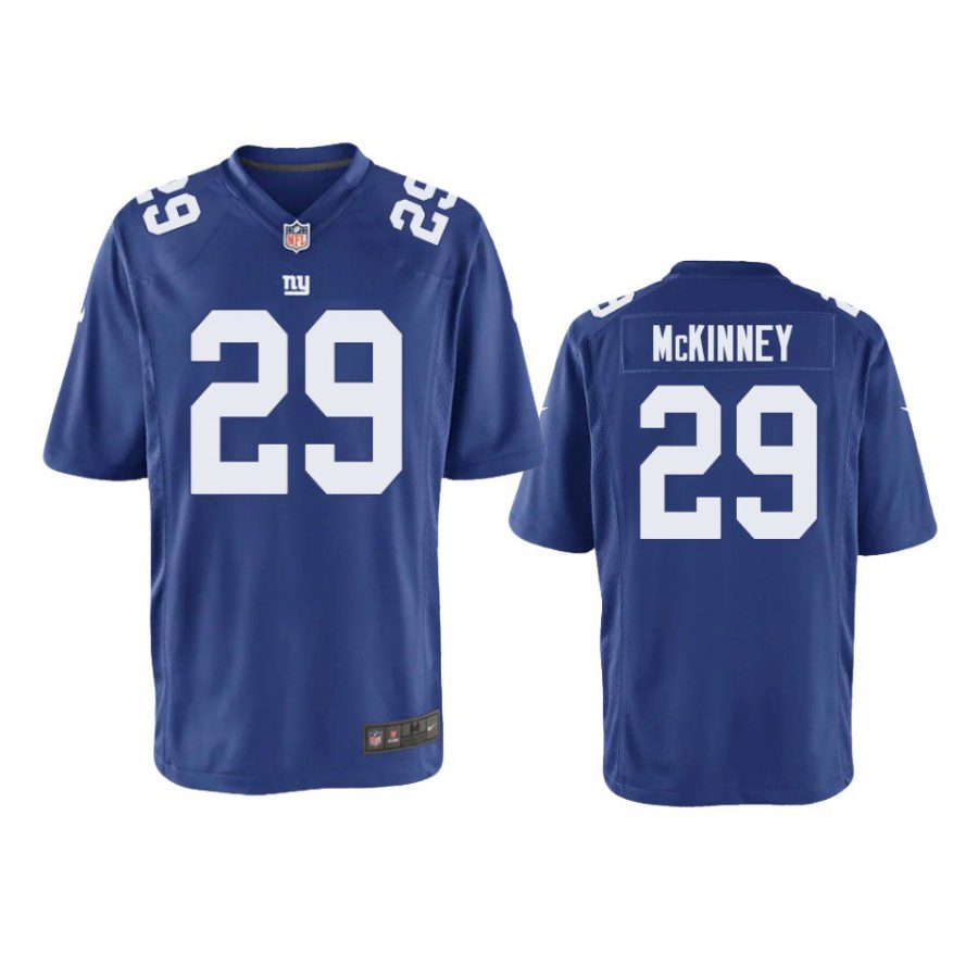 youth xavier mckinney giants royal game jersey