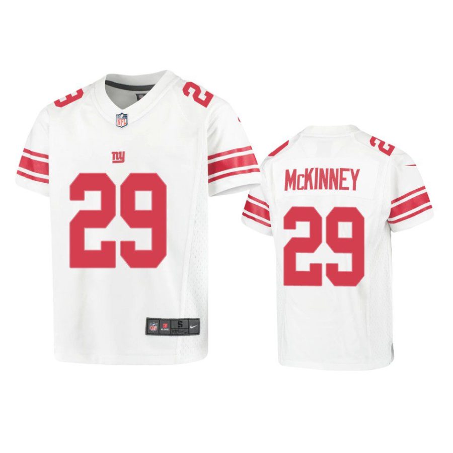 youth xavier mckinney giants white game jersey