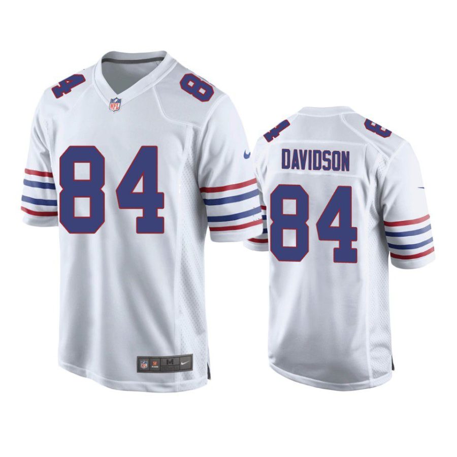 zach davidson bills white alternate game jersey