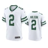 zach wilson jets white legacy game jersey