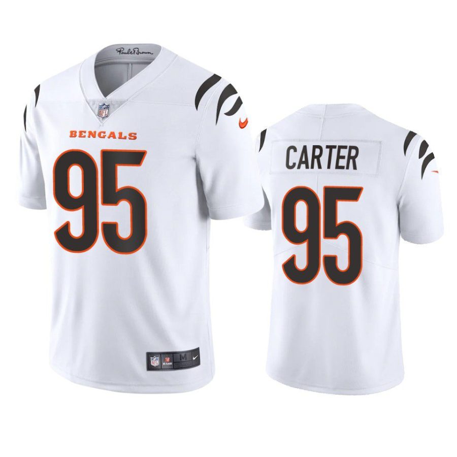 zachary carter bengals vapor limited white jersey