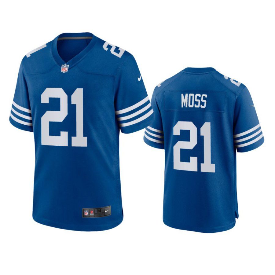 zack moss colts royal alternate game jersey