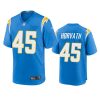 zander horvath chargers game powder blue jersey