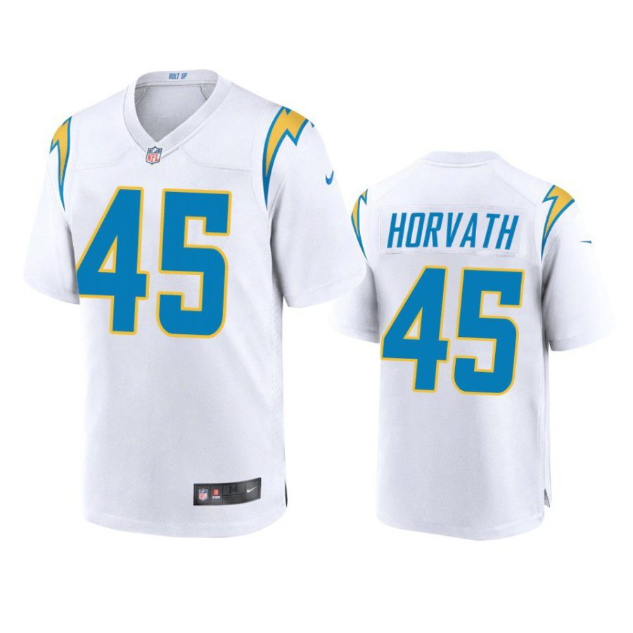 zander horvath chargers game white jersey