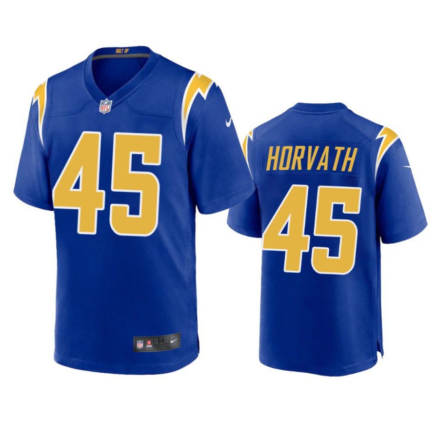 zander horvath chargers royal alternate game jersey