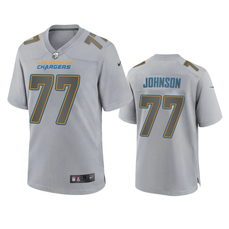 zion johnson chargers atmosphere fashion game gray jersey