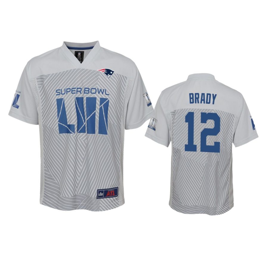 12 tom brady gray super bowl liii jersey