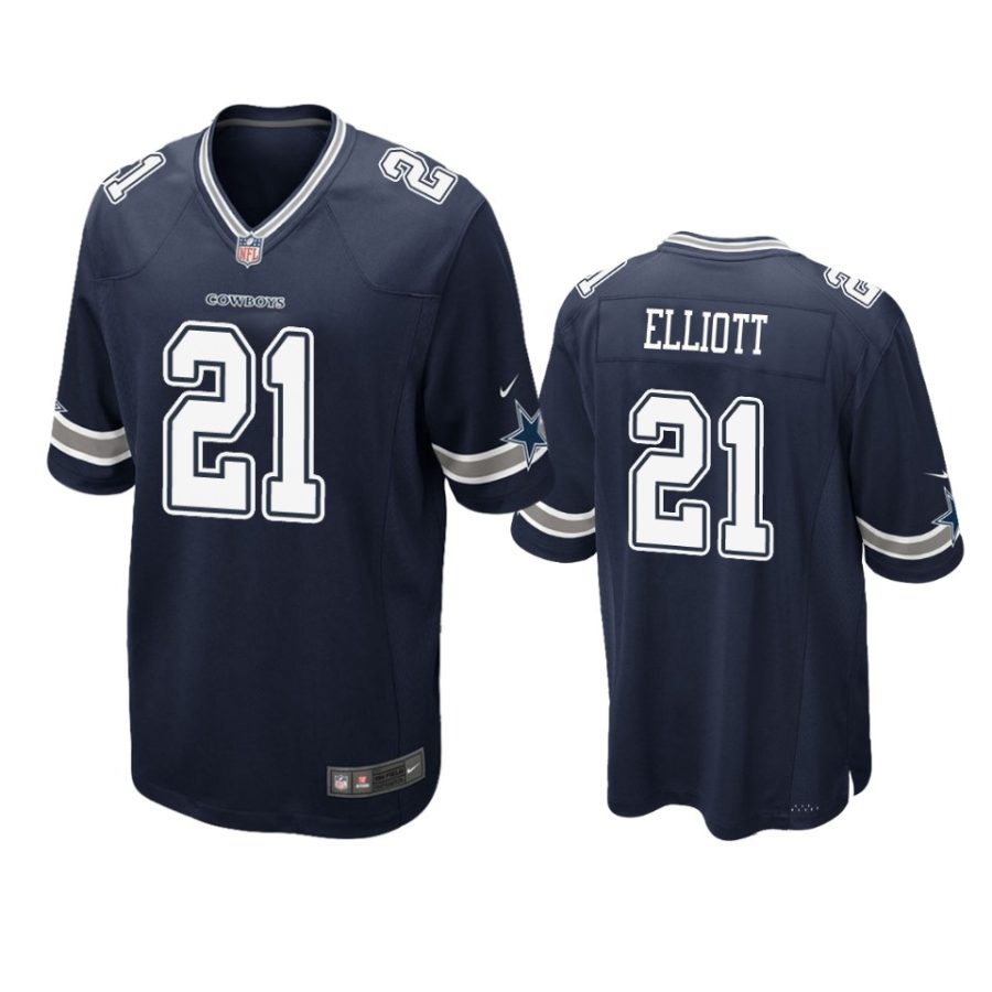 21 ezekiel elliott navy game jersey