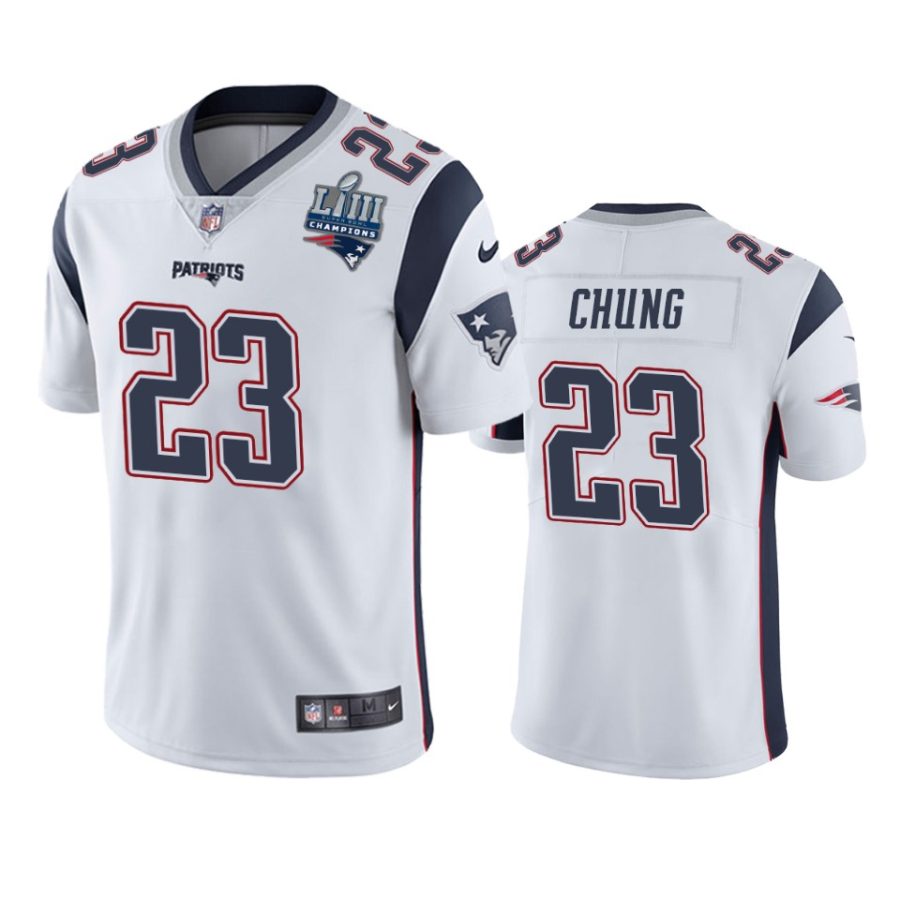 23 patrick chung white super bowl liii champions jersey 0a