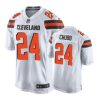 24 white nick chubb jersey