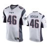 46 james develin white game jersey