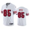 49ers 85 george kittle white color rush limited jersey