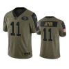 49ers brandon aiyuk olive limited 2021 salute to service jersey