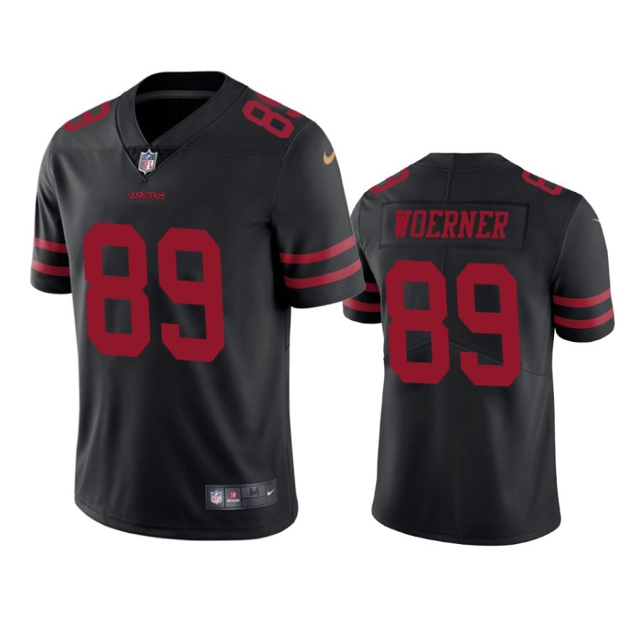 49ers charlie woerner black vapor untouchable limited jersey