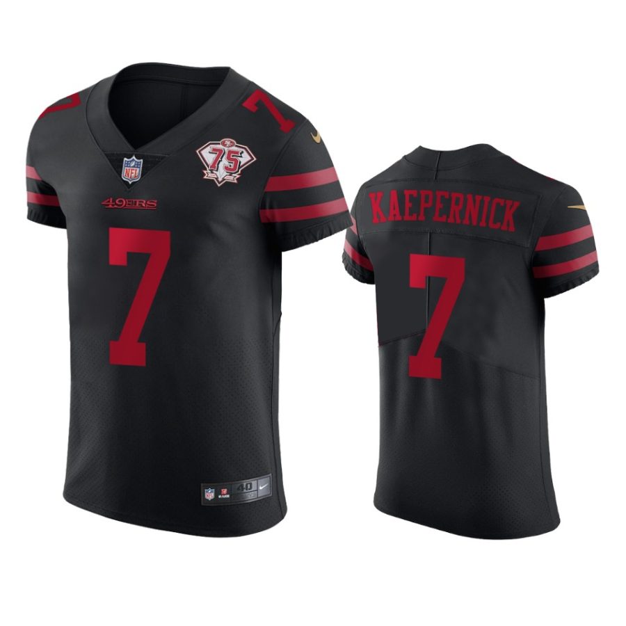 49ers colin kaepernick black 75th anniversary jersey