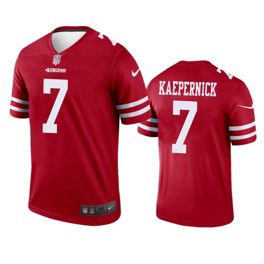 49ers colin kaepernick red legend jersey