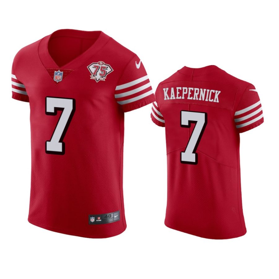 49ers colin kaepernick scarlet 75th anniversary jersey