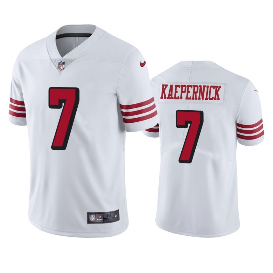 49ers colin kaepernick white color rush limited jersey
