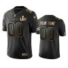 49ers custom black golden edition super bowl liv jersey