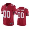 49ers custom scarlet limited 100th season jersey