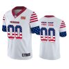 49ers custom white independence day vapor jersey