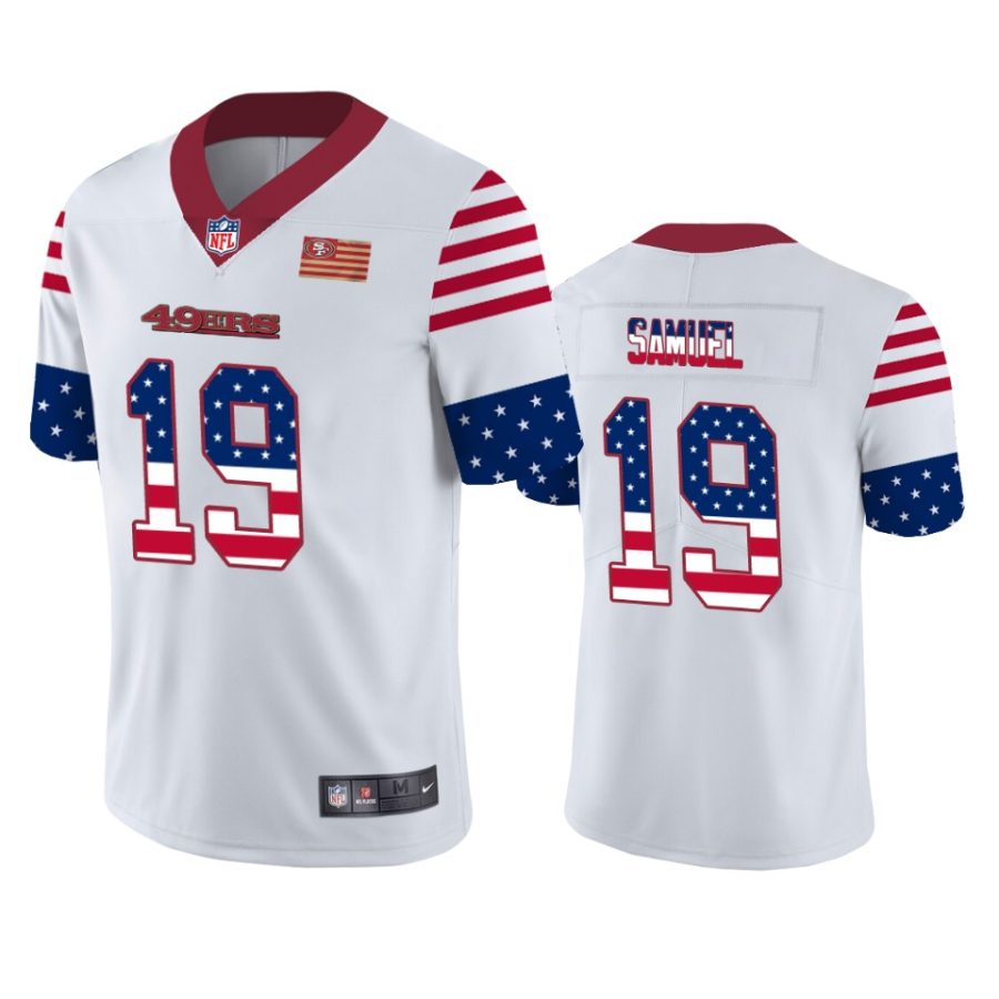 49ers deebo samuel white independence day vapor jersey