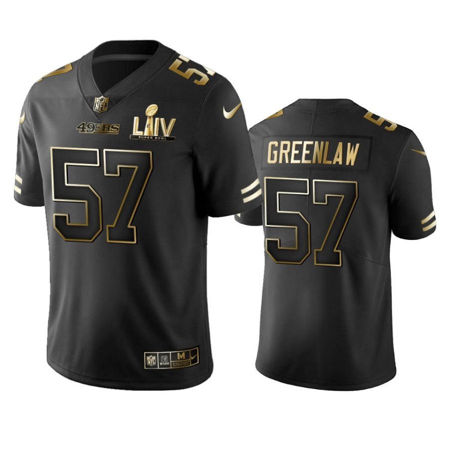 49ers dre greenlaw black golden edition super bowl liv jersey