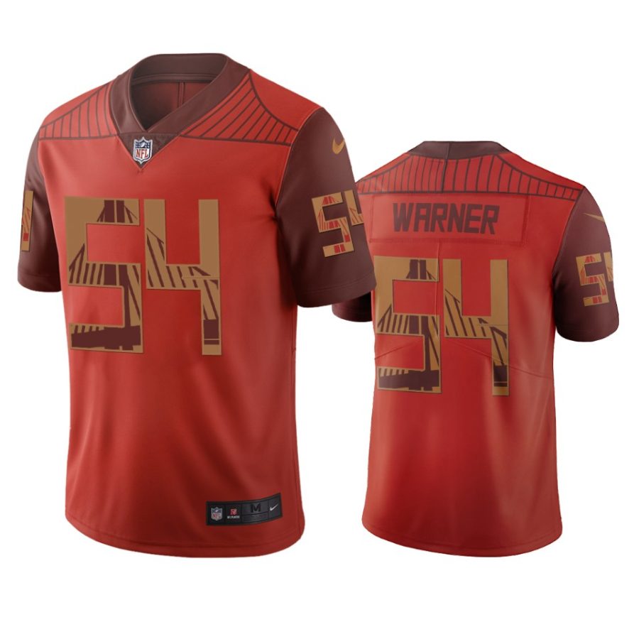 49ers fred warner orange city edition jersey