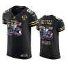 49ers george kittle black 2021 career highlights 75th anniversary jersey
