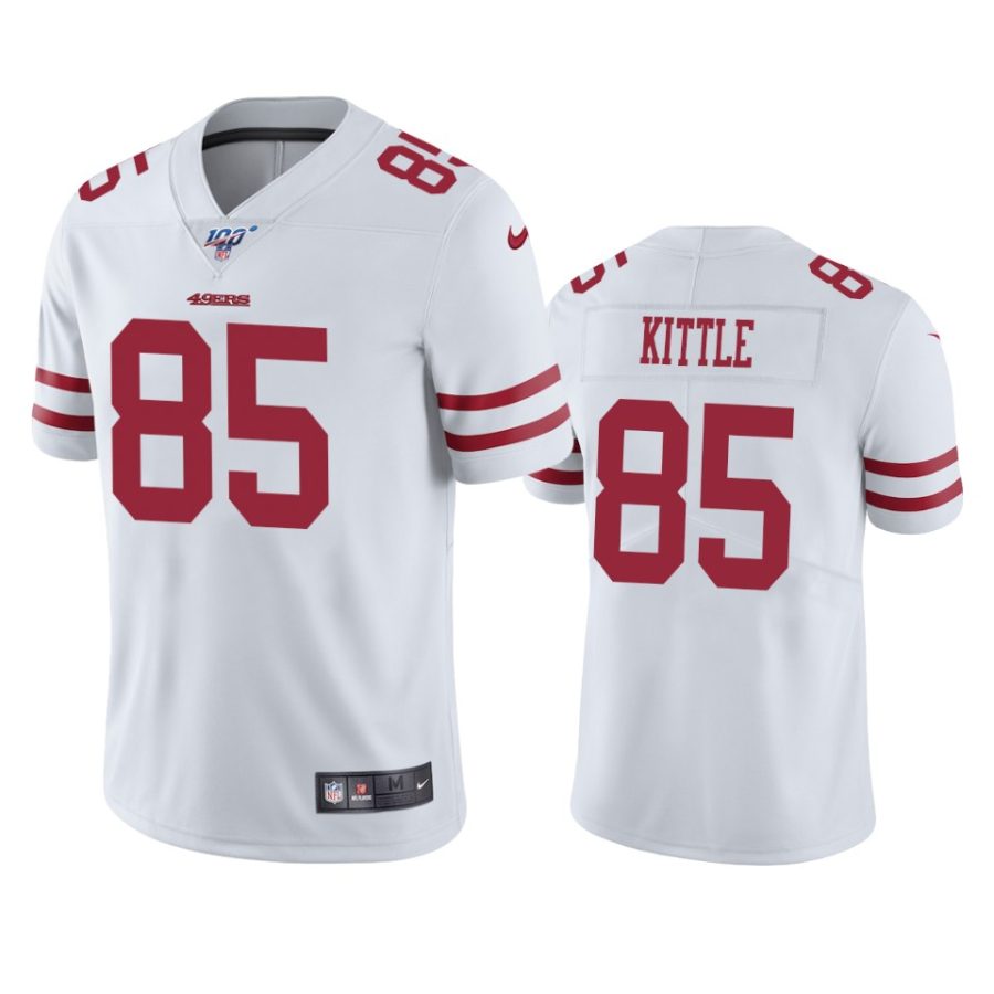 49ers george kittle white limited 100th season jersey