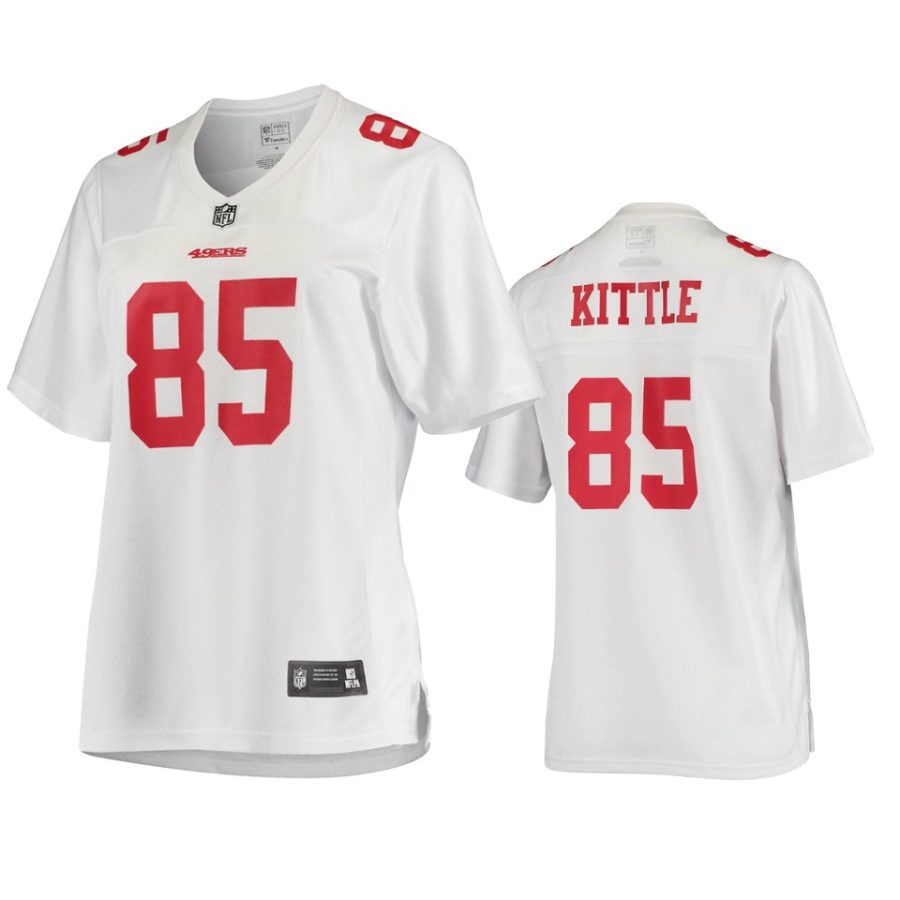 49ers george kittle white nfl pro line jersey