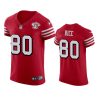 49ers jerry rice scarlet 75th anniversary jersey