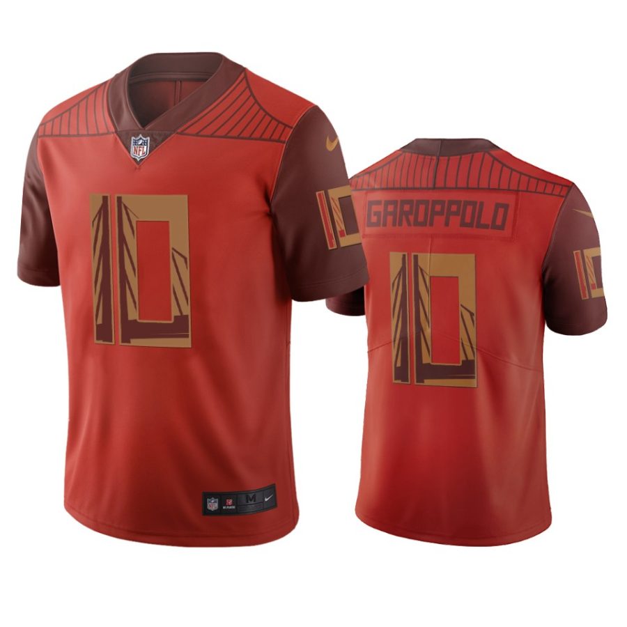 49ers jimmy garoppolo orange city edition jersey