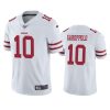 49ers jimmy garoppolo white limited 100th season jersey