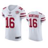 49ers joe montana white 75th anniversary jersey