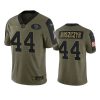 49ers kyle juszczyk olive limited 2021 salute to service jersey