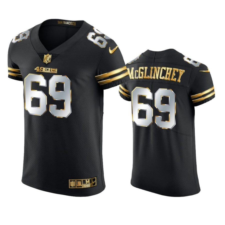 49ers mike mcglinchey black 2020 21 golden edition elite jersey