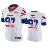 49ers nick bosa white independence day vapor jersey